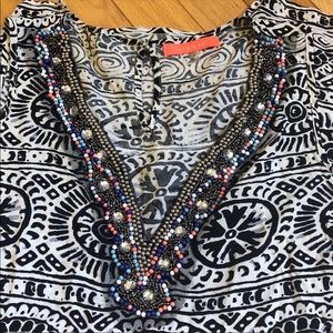 Lulumari Tank with Beaded Collar‎